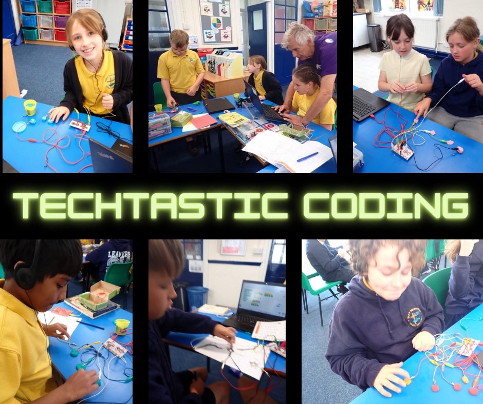darwincentre's tweet photo. Techtastic Coding with St.Teilo’s Primary School day! A super creative morning combining coding, science and art! @Localgiving @nationalgrid @makeymakey @scratch #communitymattersfund #STEAMworkshop #coding #computersciene #music #art https://t.co/NPCiDWRKOR