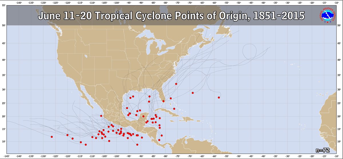 BhatiaKieran's tweet photo. Coincidentally, this morning is the 1st time this season we've seen #GEFS #ECENS start to catch wind of Caribbean #hurricane development. Note- this is early days and a very long/speculative forecast but this is the type of storm track we during active seasons in June. #Floridawx https://t.co/8cWqtuyjvN