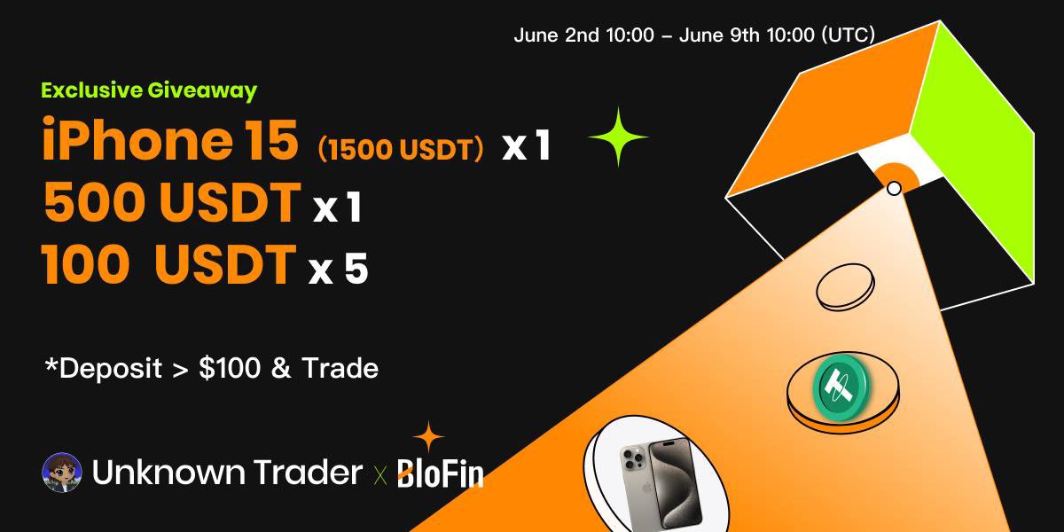 🎁 #Giveaway!

Prize: 2500$

🏆 2500$ between 7 winners

Must be:

• Follow Me <a href="/Learnernoearner/">UNKNOWN TRADER</a> 
• Repost &amp; Like my recent tweets🥰
• Deposit and start trading on #BLOFIN using our link: partner.blofin.com/d/UnknownTrader (dont forget to drop your UID below ⬇️ )

Draw after 7 days!⏰