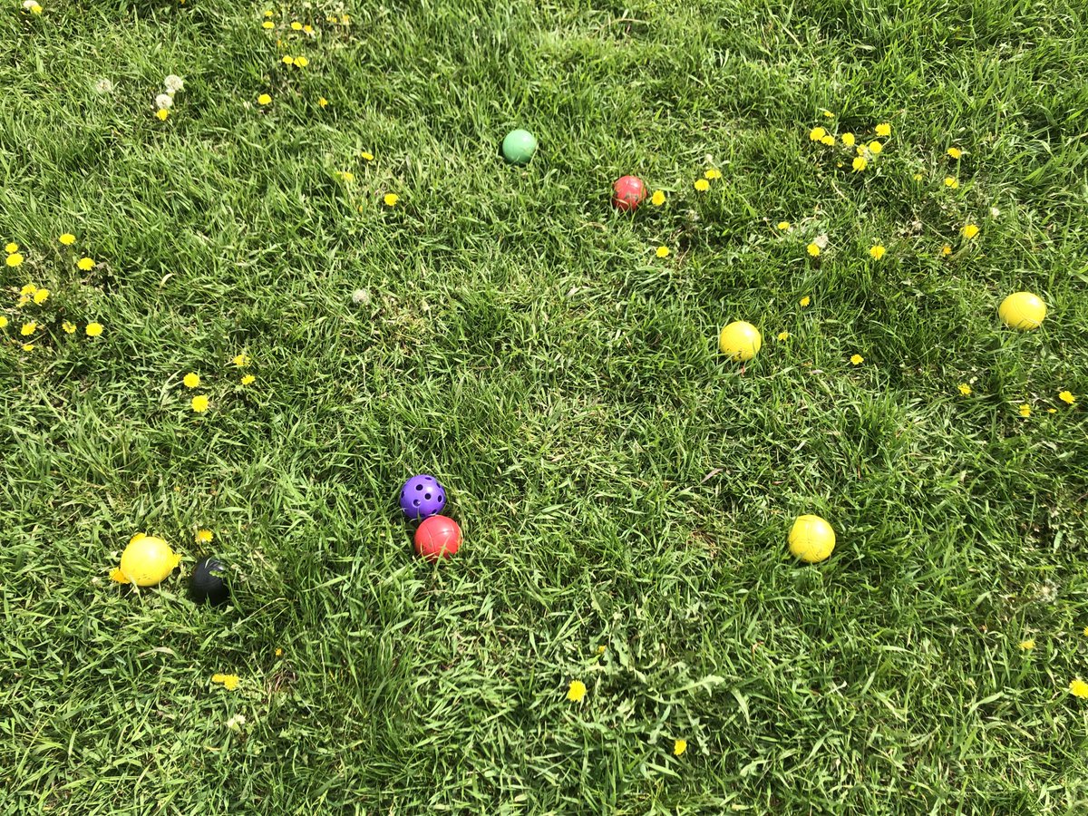 We were introduced to the game Bocce today in gym. We will be playing this game all week during our gym class.