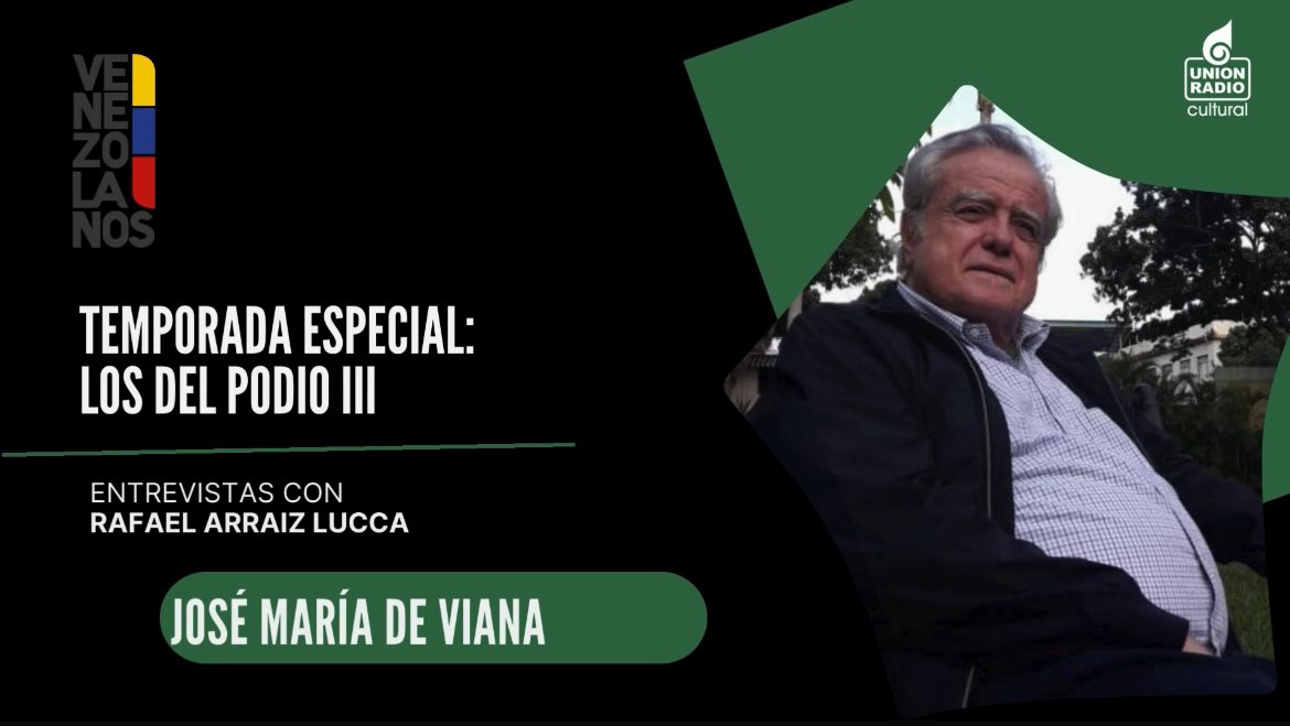 ¡Nuevo programa ! 📻

Ya está disponible en YouTube la entrevista que realizó el profesor <a href="/rafael/">Rafael Guerrero</a>.arraiz a José María De Viana en el programa Venezolanos para la tercera temporada de la serie “Los del Podio”.

youtu.be/8WLj2XRhVmE