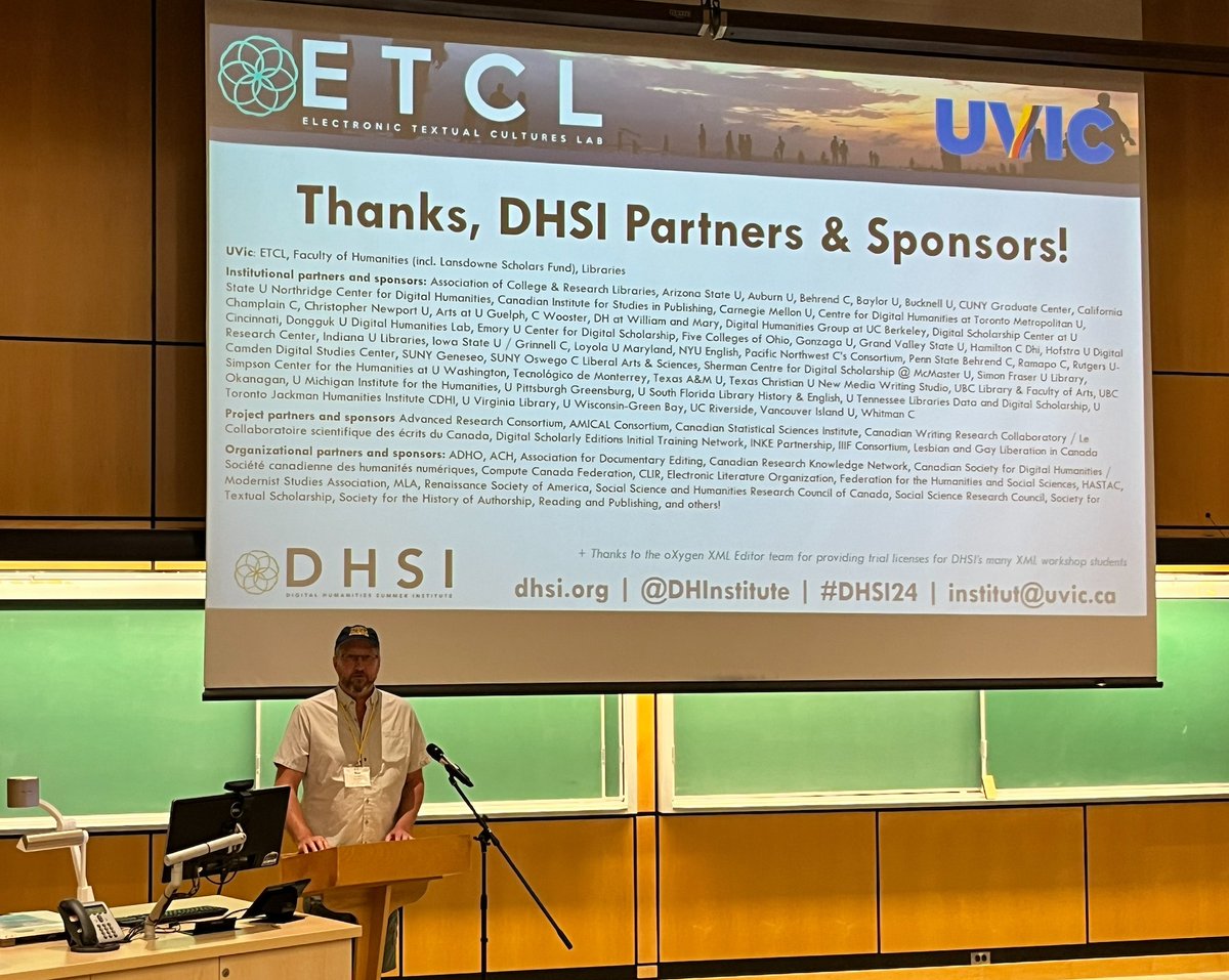 Thanks, Ray Siemens <a href="/RayS6/">Ray Siemens</a> for kicking off #DHSI24. Welcome, EVERYONE to #DHSI24!