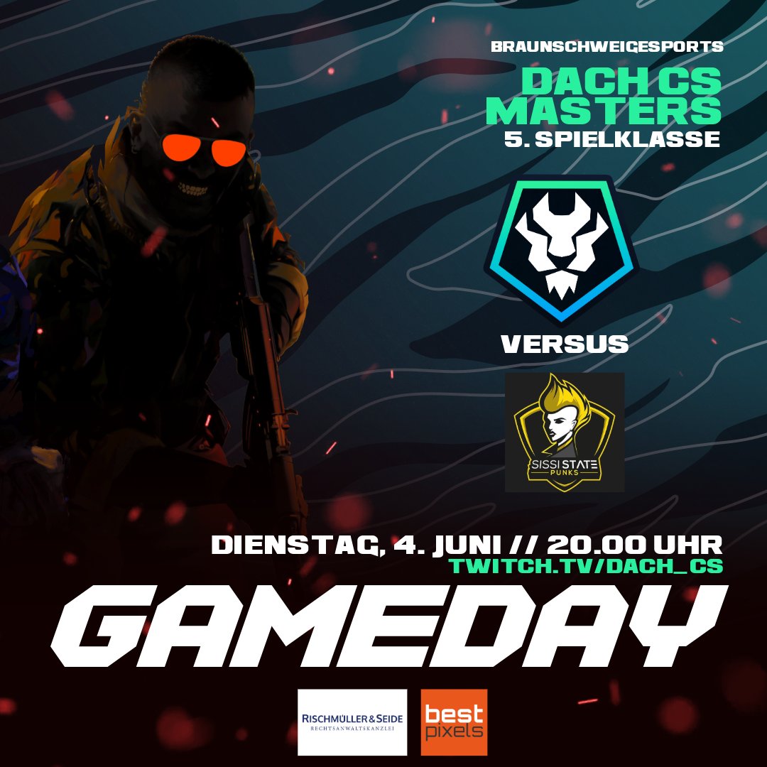 Braunschweig eSports e.V. (@loewenesports) on Twitter photo Am letzten Spieltag geht es für unsere Counter-Striker gegen das starke Female-Team der <a href="/sissistatepunks/">SissiStatePunks</a> . Das Match wird auf dem offiziellen Kanal der DACH CS Masters übertragen. Seid dabei! #braunschweig #esports #cs2 Am letzten Spieltag geht es für unsere Counter-Striker gegen das starke Female-Team der <a href="/sissistatepunks/">SissiStatePunks</a> . Das Match wird auf dem offiziellen Kanal der DACH CS Masters übertragen. Seid dabei! #braunschweig #esports #cs2