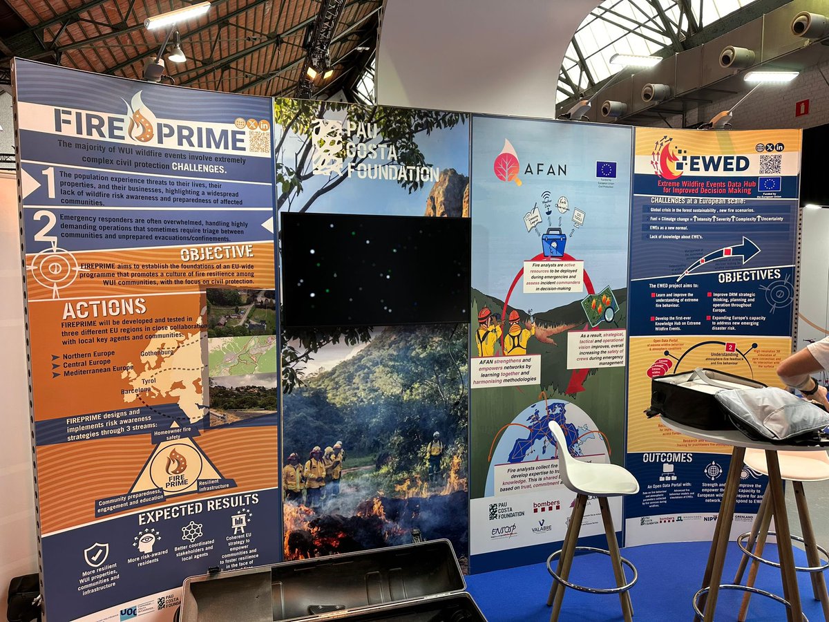 PauCostaF's tweet photo. Getting everything ready for tomorrow at #CPForum2024! Come to #PCF’s booth to say hello 🤗 and learn more about @EWEDproject @FIREPRIME_EU @semedfire @AfanUcpm … and about our digital sandbox!
@eu_echo https://t.co/8Xs2VcQVpO