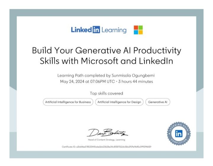 SunmisolaO28132's tweet photo. Can I scream?🤭 It has not been an easy journey completing these Foundational Courses for Product  Management. I can't thank the @3MTTNigeria Team and @bosuntijani enough for this worthwhile opportunity. Congratulations to me🎉 Check out my certificates
#My3MTT #MyLearningJournal https://t.co/QDd9bjs3Rn