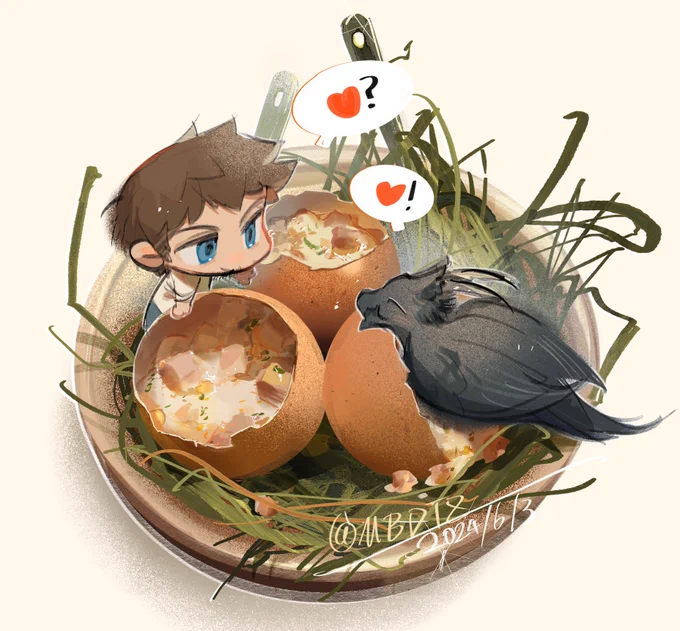 日绘#FF14 Albert&amp;Meteor 