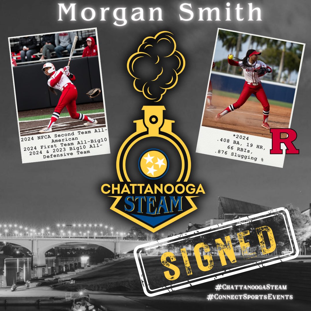 steamCHATT's tweet photo. Bringing that  @bigten energy to the south! Everyone help us in welcoming @morgaannsmithh to the Chattanooga Steam! 😤

#ChattanoogasTEAM #connectsports #prosoftball #rutgers #steam 
@RUSoftball @ConnectSports_ https://t.co/2SCKhzSofC