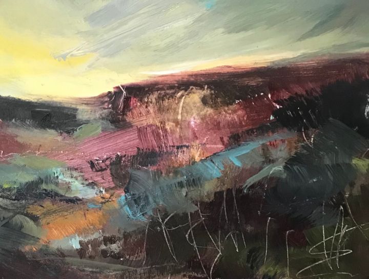 SusanWhatling's tweet photo. Art of the Day: "Light on Hill 1". Buy at: https://t.co/5E63iBLYQc https://t.co/th1BjwAQTR