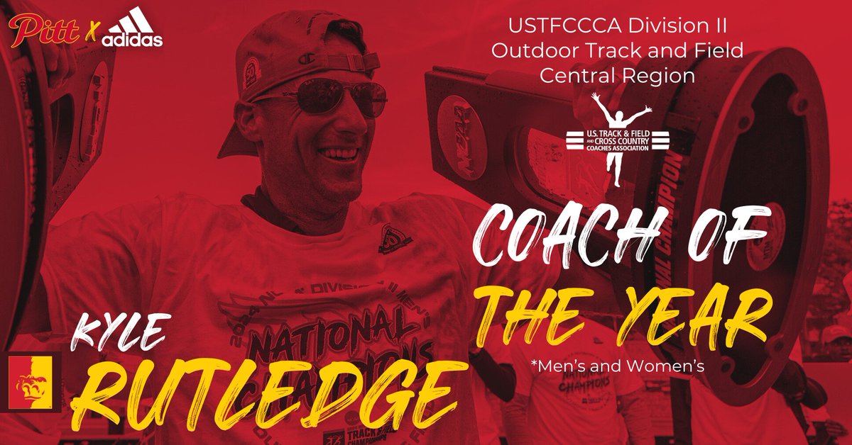 🚨COACH OF THE YEAR🚨

Kyle Rutledge is the USTFCCAA Division II Central Region men's AND women's Outdoor Coach of the Year 🦍💪