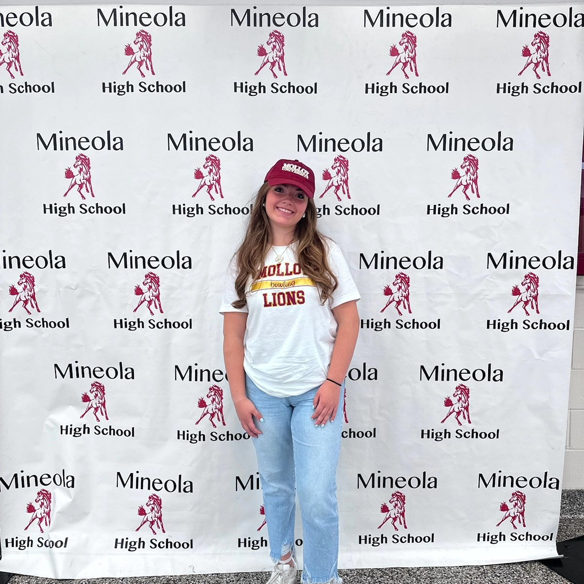 Happy DECISION DAY to our Senior! So very excited and proud!#MineolaProud ❤️💛🦁🎳💉🩺