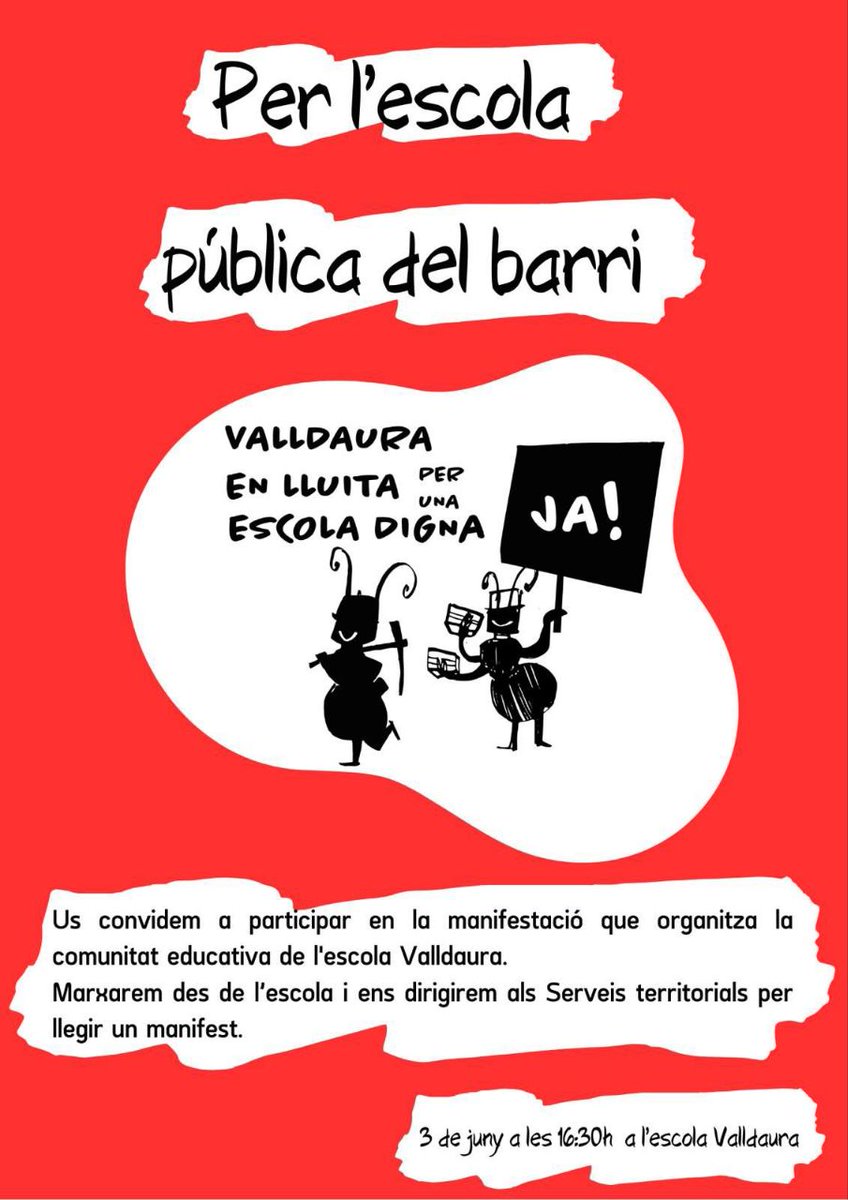 BlackSpartak's tweet photo. Preciosa mani de la escola #Valldaura. Cuando se habla de Educación nunca se suele tener en cuenta el componente social y moral. La educación que vale es ver a tu familia y a tus profes luchar #PuebloFuerte https://t.co/a2dVGum3DT