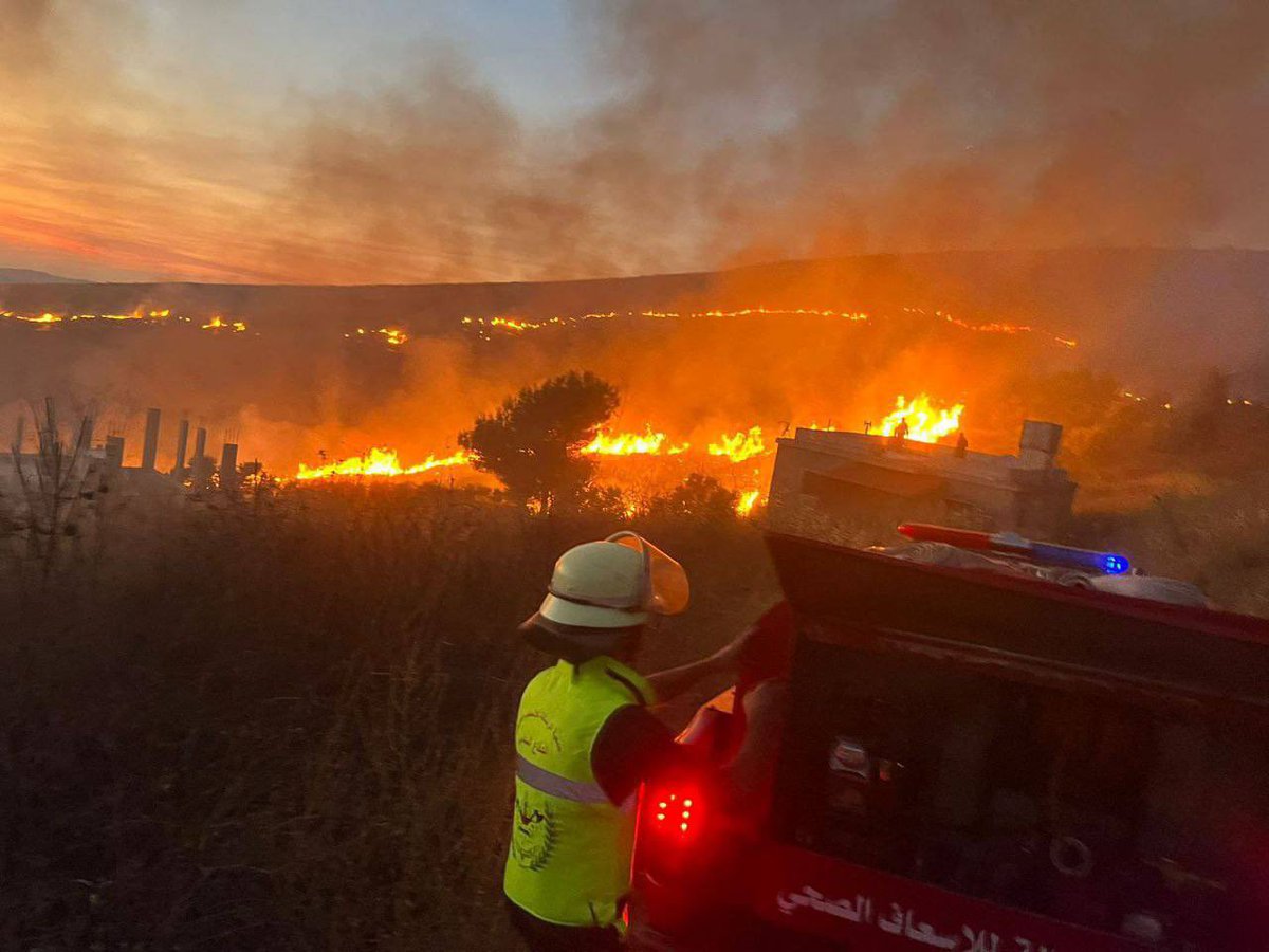 White phosphorus bombs dropped by Israel are burning South Lebanon’s forests, olive trees, and farmlands, poisoning the soil, animals, and water. This is ecocide. And yet, the ‘international community’ remains silent, as always.