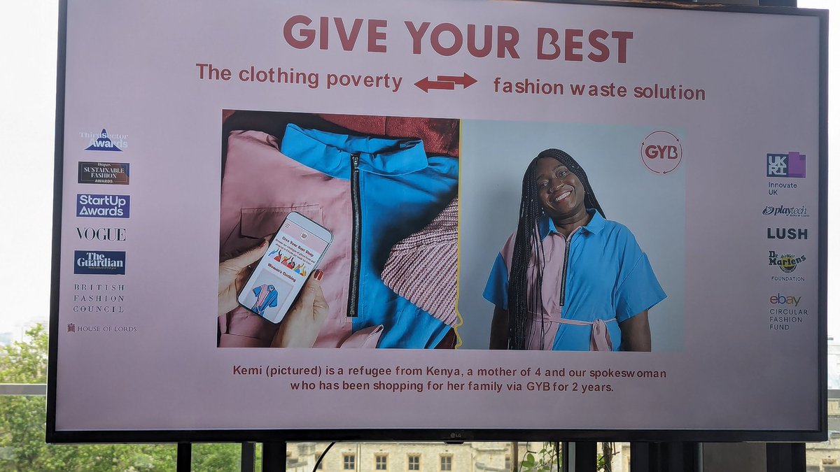 Great project from <a href="/giveyourbest_uk/">Give Your Best UK 🧡</a> <a href="/EntrepreneurCoy/">Company of Entrepreneurs</a> fighting clothing poverty &amp; reducing waste..