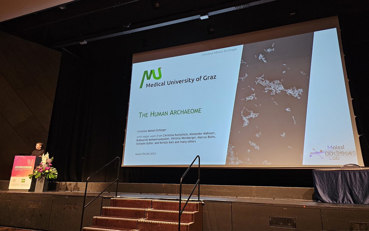 Evgenii Protasov (@protasov_evgeni) on Twitter photo Exciting story about human archaeome from <a href="/chmoei/">Christine Moissl-E</a> at #vaam. New species of Methanobrevibacter from human gut, lean and healthy "human cows", and ammonia-oxidizing archaea of the skin.
#microbiome #microbiota #methanogens #vaam2024 Exciting story about human archaeome from <a href="/chmoei/">Christine Moissl-E</a> at #vaam. New species of Methanobrevibacter from human gut, lean and healthy "human cows", and ammonia-oxidizing archaea of the skin.
#microbiome #microbiota #methanogens #vaam2024