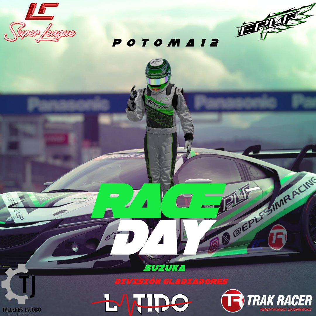 <a href="/community_lc/">LC Community</a> <a href="/Masked_66/">Masked_66</a> <a href="/OWLSeSports_/">OWLS eSports 🦉🇪🇦</a> <a href="/deluxef1esports/">🏁 Deluxe Esports Team 🏁</a> <a href="/TerraHispanaeSG/">TerraHispana eSports Gamers</a> <a href="/OnlysimracingSp/">Only Simracing Sport</a> <a href="/epgamingoficial/">EliteProject.Club</a> <a href="/AvutardaTeam/">Avutarda eSports</a> <a href="/FlowRacingTeam/">Flow Racing</a> <a href="/HRT__gt/">Hispania Racing Team</a> <a href="/WheelsRacingT/">wheels racing team</a> Turno esta noche para <a href="/1sergio10/">sergio</a> en esta 6ª jornada de #LCSuperLeague #DivisionGladiadores <a href="/community_lc/">LC Community</a> dónde viajamos a tierras japonesas 🇯🇵, concretamente a <a href="/suzuka_event/">鈴鹿サーキット Suzuka Circuit</a>. ¡Mucha suerte compañero! 💪💪💪💚💚💚 #EPLFPOWER #NeverGiveUp <a href="/trak_racer/">Trak Racer</a> <a href="/latidoshop/">Latido</a> 

En directo a