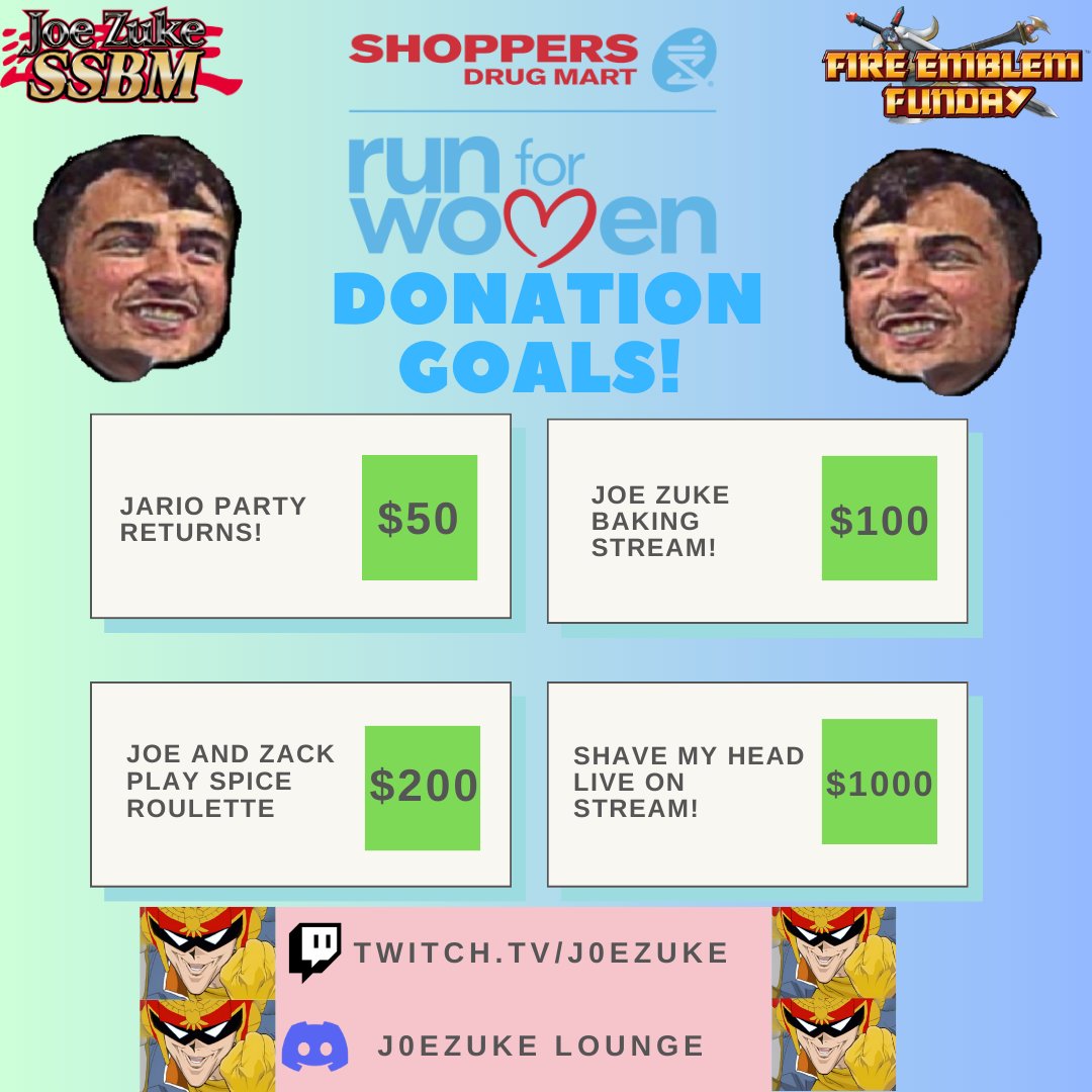 Hey everyone here are my donation goals for the women's run for mental health this Saturday! I'm very passionate about Women's mental health and itd mean a lot to me if you would consider donating run.convio.net/site/TR/Events… All people who donate will be recognized on my stream!