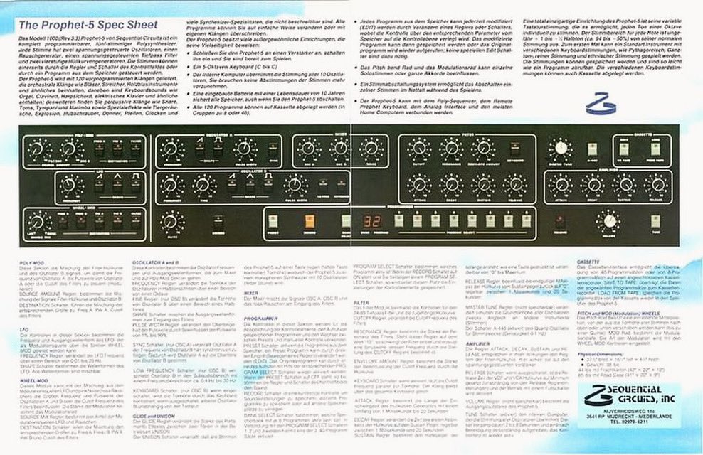 Prophet_5_10's tweet image. The Prophet 5 spec sheet
© @dame.sys.ex
#prophet5 #davesmithinstruments #sequentialcircuits #synthesizer #analogsynth #synth #vintagesynth #sequential #prophet #prophet10 #davesmith #synthesizers #analog