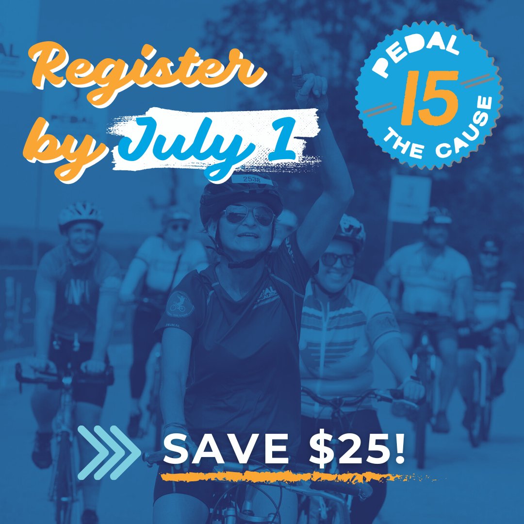 pedalthecause's tweet photo. 🚴♂️ It’s June, and you know what that means…it's time to register for Pedal the Cause and be part of the movement to end cancer! 🌟
🗓️ Rates increase on July 1. Lock in our lowest rate by registering now. Help create #aworldwithoutcancer 🚴♀️
🔗 Register: https://t.co/SrdqsXSwxn https://t.co/qoFebJR5zi