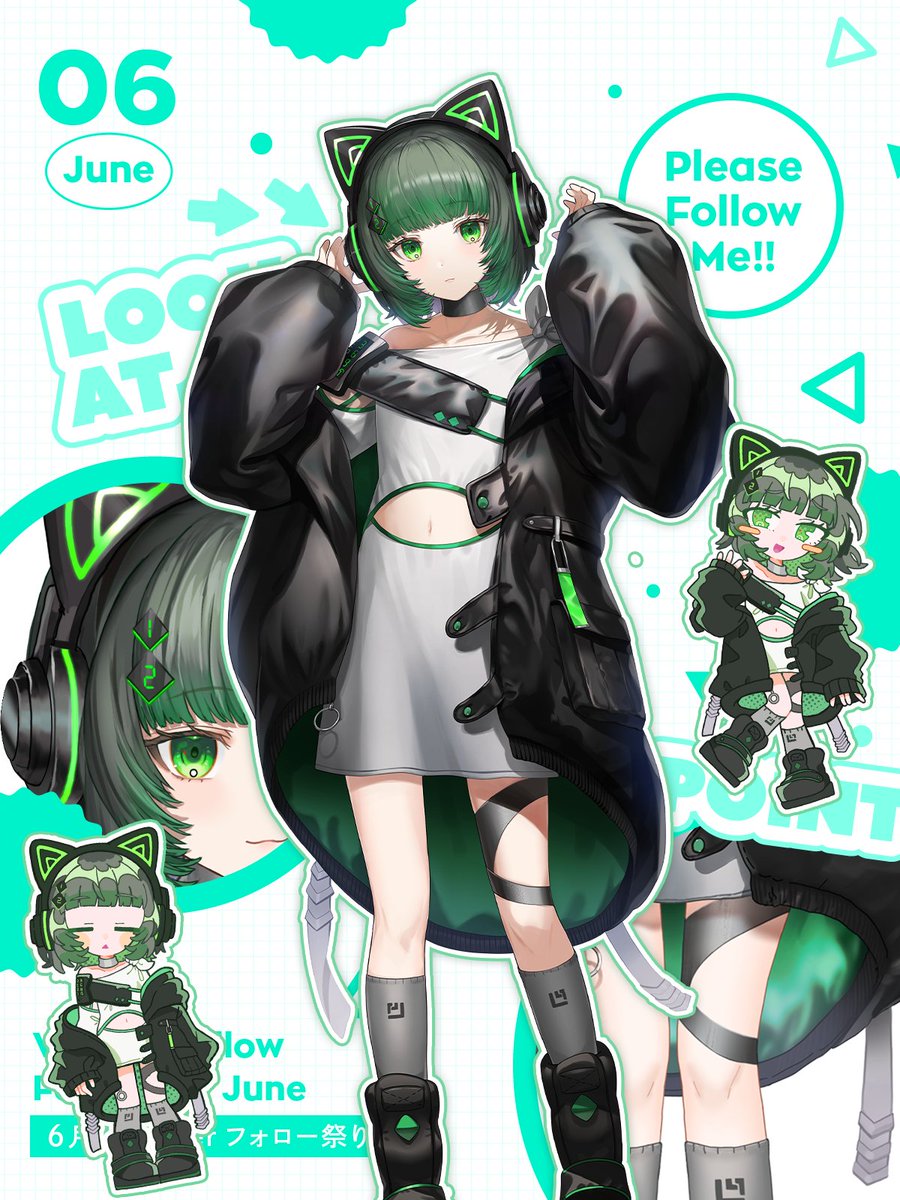 💚#6月のVTuberフォロー祭り💚/ ミクストガールズの渚沢シチだよ^_