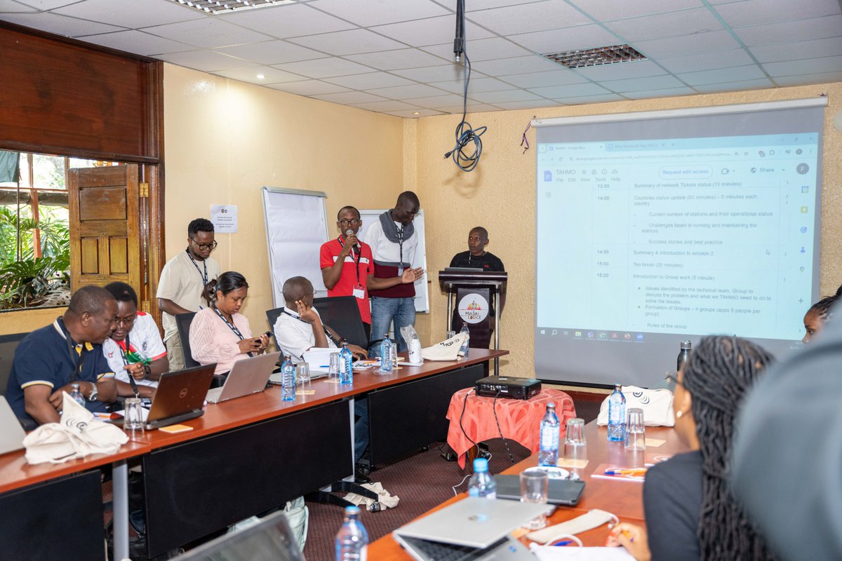 A snapshot of  the activites in day one of celebrating the 10 yrs anniversary,with team buildng sessions.
#TAHMO #africa #development #team #anniversaly #decade