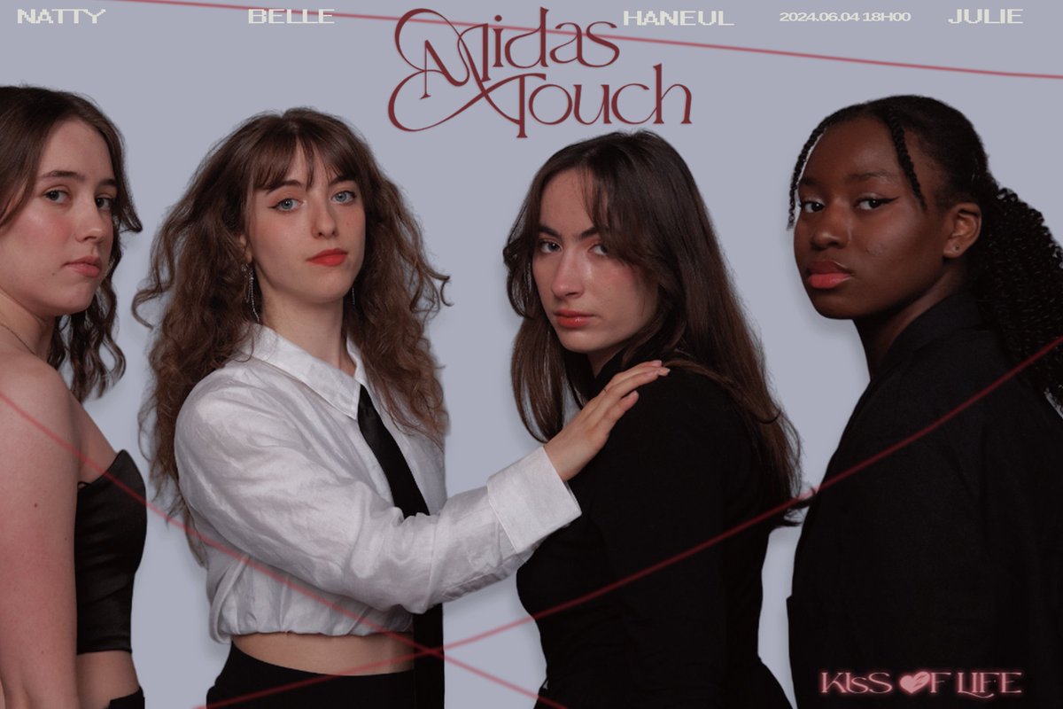 now_rezteam's tweet photo. [KISS OF LIFE 키스오브라이프] "MIDAS TOUCH" DANCE COVER by @now_re_z 🇨🇵

POSTER TEASER

➫ DANCE COVER: 04.06.2024, 6PM (CET)

@KISSOFLIFE_S2

#KISSOFLIFE #키스오브라이프 #MIDASTOUCH #BELLE #NATTY #JULIE #HANEUL #NOWRESET #KPOPDANCECOVER #LYON https://t.co/BEZwFaHTDu