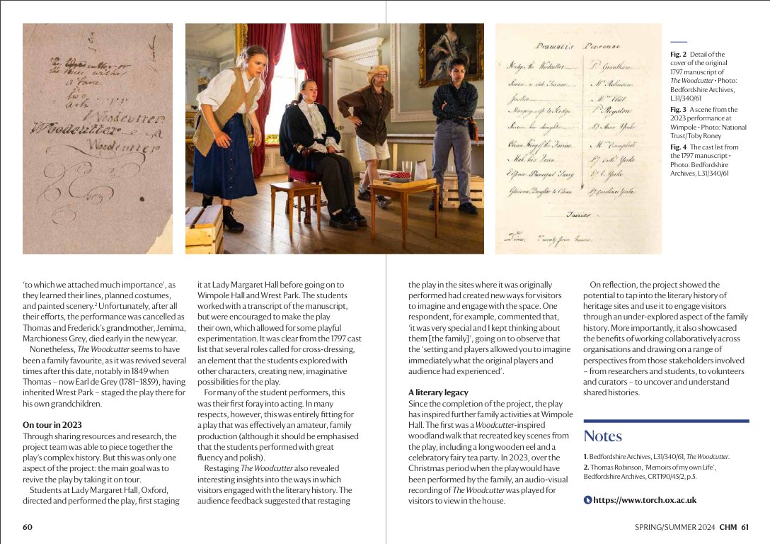 Thrilled to see our article on 'The Woodcutter' has been published in the National Trust's Cultural Heritage Magazine! It was such a fun project to be involved in last year and wonderful to have the chance to work with so many fantastic people. 

nt.global.ssl.fastly.net/binaries/conte…