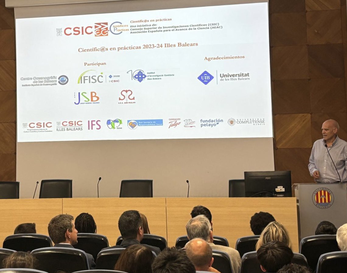 IdISBa (@idisbaib) on Twitter photo Hoy hemos celebramos el acto de clausura y entrega de diplomas de Científic@s en prácticas del <a href="/CSIC/">CSIC</a> y <a href="/aeac_science/">AEAC</a> en la que 6 alumnos de 3ESO del <a href="/iessonrullan/">IES Son Rullan</a> y <a href="/iesjosepsureda/">IES Josep Sureda i Blanes</a> han visitado 3 grupos de investigación IdISBa. Muy Contentos de haber participado en esta edición. Hoy hemos celebramos el acto de clausura y entrega de diplomas de Científic@s en prácticas del <a href="/CSIC/">CSIC</a> y <a href="/aeac_science/">AEAC</a> en la que 6 alumnos de 3ESO del <a href="/iessonrullan/">IES Son Rullan</a> y <a href="/iesjosepsureda/">IES Josep Sureda i Blanes</a> han visitado 3 grupos de investigación IdISBa. Muy Contentos de haber participado en esta edición.