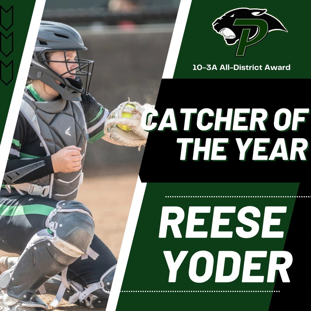 Congratulations to <a href="/reeseyoder_9/">Reese Yoder</a> on your 10-3A Catcher of the Year award! #ptc <a href="/WCMSports/">WCMSports</a> <a href="/Paradise_ISD/">ParadiseISD</a> <a href="/Pdise_athletics/">Paradise Athletics</a>