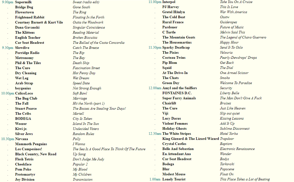 Offbeat indie night tweet media