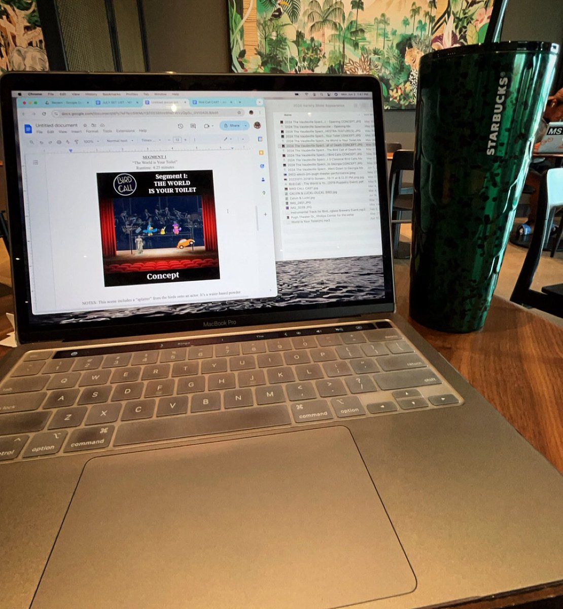 calpal910's tweet photo. “Get creative! Green is not a creative color.” 💚🤭 
Let’s get to it @birdcallradio ☕️ 

#creative #writing #work #working #coffee #birdcallradio #birdcall #donthugmeimscared #puppet #show #create #greenisnotacreativecolor https://t.co/U4Bcz0oAAY