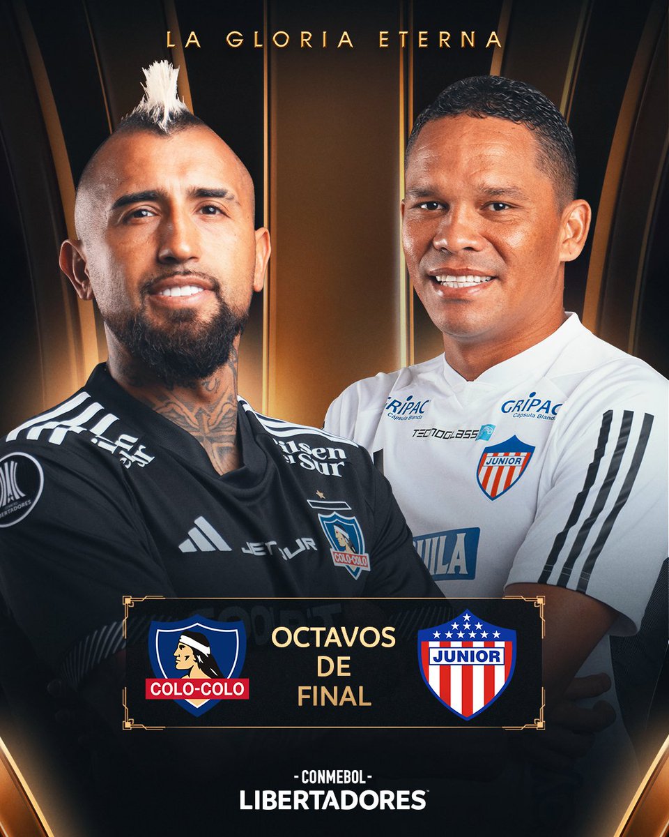 🇨🇱 <a href="/ColoColo/">Colo-Colo</a> 🆚 <a href="/JuniorClubSA/">Junior FC</a> 🇨🇴

🏆 Octavos de Final de la CONMEBOL #Libertadores.

⭐️ ¡Rumbo a la #GloriaEterna!