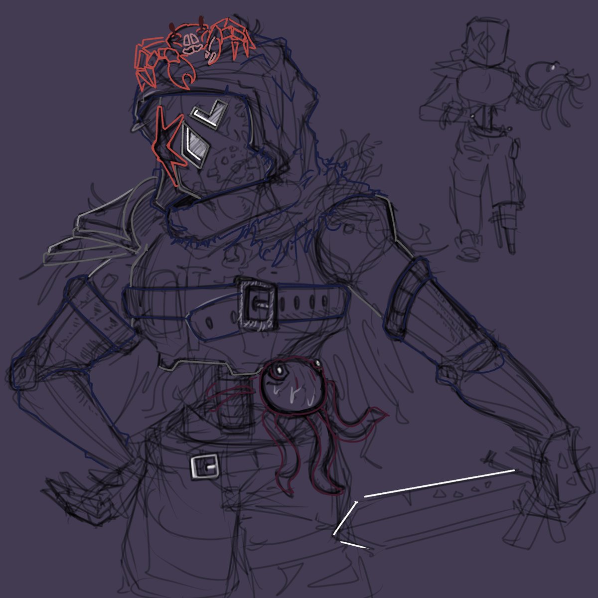 Caper2975's tweet photo. D&amp;D Scribbles of mostly alternative outfits and pose try-outs. https://t.co/RjpfgCSujn
