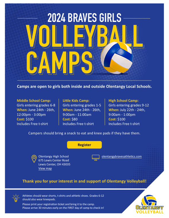 We are just 3 weeks away from Kids Camp 2024! 🏐 Link to register: locallevelevents.com/events/details…