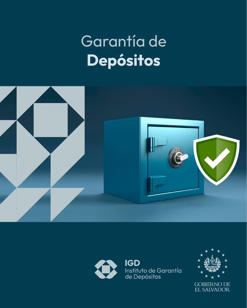 IGD_SV's tweet photo. La #GarantíaDeDepósitosSV es un beneficio "GRATUITO Y AUTOMÁTICO" que adquieren todos los ahorrantes en #ElSalvador cada vez que abren un depósito en las Instituciones Miembros del #IGDSV. 🙌

Los depósitos que tienen cobertura son:  
 
✅ Cuenta de ahorro  
✅ Cuenta corriente 
✅ Depósito a plazo  
✅ Cuenta de ahorro simplificada  
 
➡️Más información en: https://t.co/sXolgMmScG