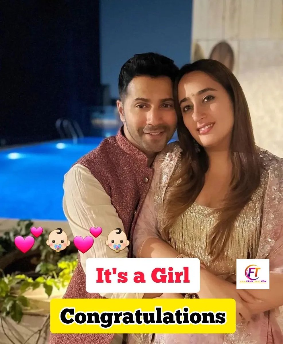 Filmytalks Media (@filmytalksmedia) on Twitter photo Varun Dhawan and Natasha Dalal are bessed with baby girl as confirmed by David Dhawan
.
.
Follow for more updates <a href="/filmytalksmedia/">Filmytalks Media</a>
.
.
#filmytalksmedia #congratulations Varun Dhawan and Natasha Dalal are bessed with baby girl as confirmed by David Dhawan
.
.
Follow for more updates <a href="/filmytalksmedia/">Filmytalks Media</a>
.
.
#filmytalksmedia #congratulations