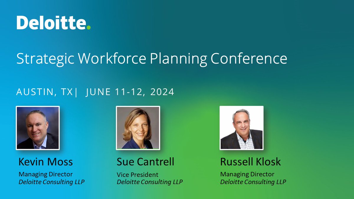 DeloitteHC's tweet image. Happening on 6/12 at #SWPConference: #WorkforceTransformation leader Russell Klosk leads a panel on the #FutureOfWork. Join us at 11:20am CST! deloi.tt/3KdY9nW