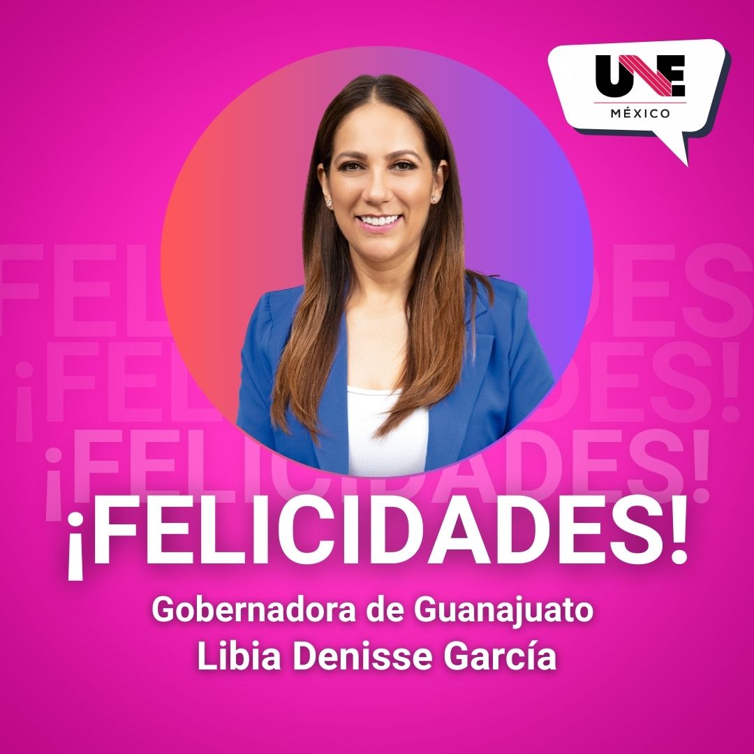 Desde #UneMexico enviamos una felicitación a la nueva Gobernadora de Guanajuato, @LibiaDennise. ¡Enhorabuena!
