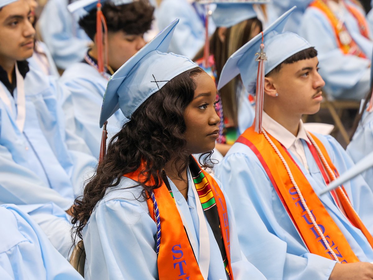 SAISD's tweet photo. Congratulations to our @SAISDStPhilips graduates who walked the stage yesterday at the Alamo Convocation Center!
¡Felicidades a nuestros graduados de St. Philip's ECHS que cruzaron el escenario ayer en el Alamo Convocation Center!
#SAISDFamilia #SAISDGraduation #Classof2024 https://t.co/eooUivZJ5b