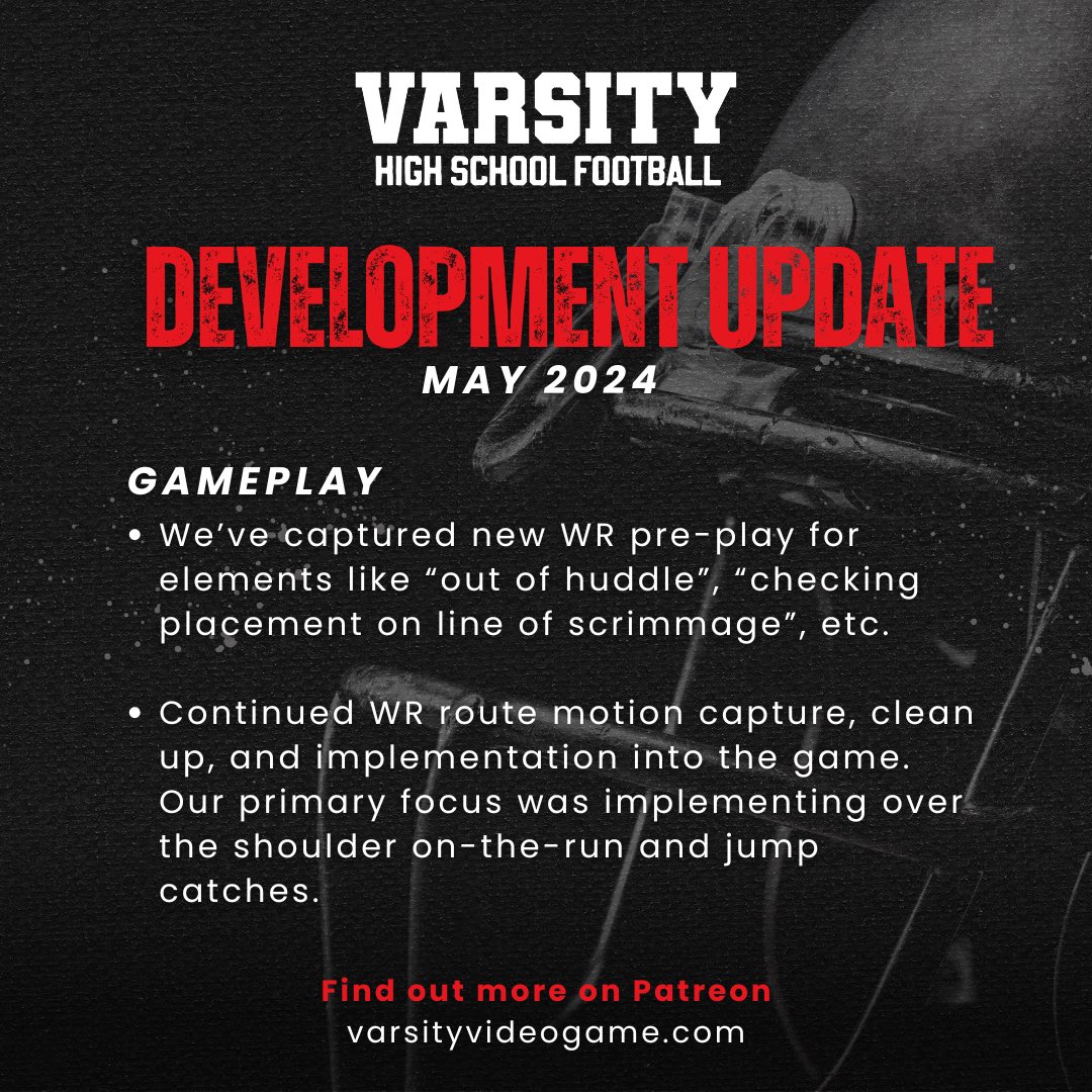 Varsity - High School Football Video Game tweet media