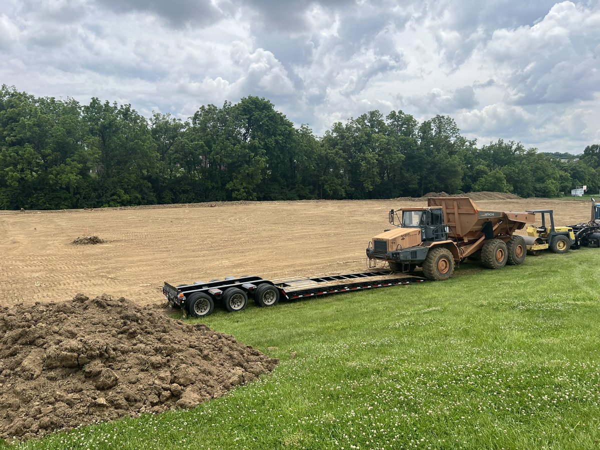 tscaggswftm's tweet photo. Site for Mason County’s new 6 court tennis courts. It’s located behind the MCHS baseball field. The Royals will soon be able to host regionals. https://t.co/4PKC1SaI62