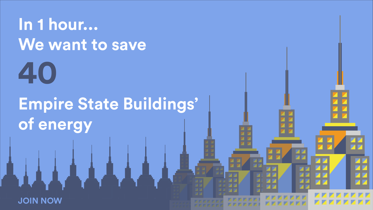 📆 It’s June… which means Daylight Hour is around the corner! This year we’re hoping to save 40 Empire State Buildings' of energy. Every office counts, so join today and help us reach our goal ☀️

daylighthour.org/join/ 
#EmpireStateBuilding #EnergyEfficiency
