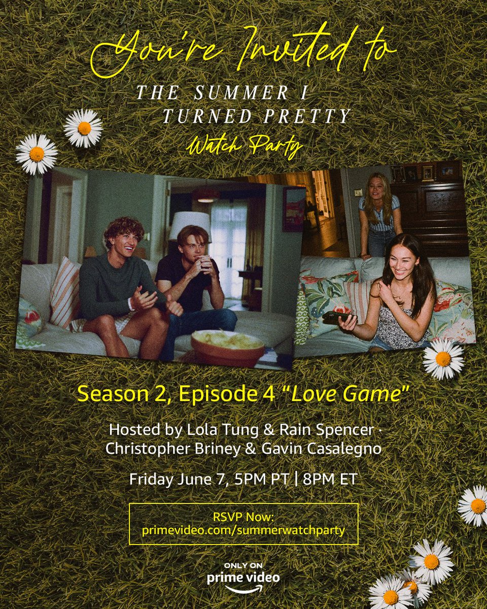 plans Friday? Rewatch Season 2, Episode 4 with us! 

we've got Lola, Rain, Chris, Gavin and plenty of BTS headed your way. RSVP at the link in our bio ✌️