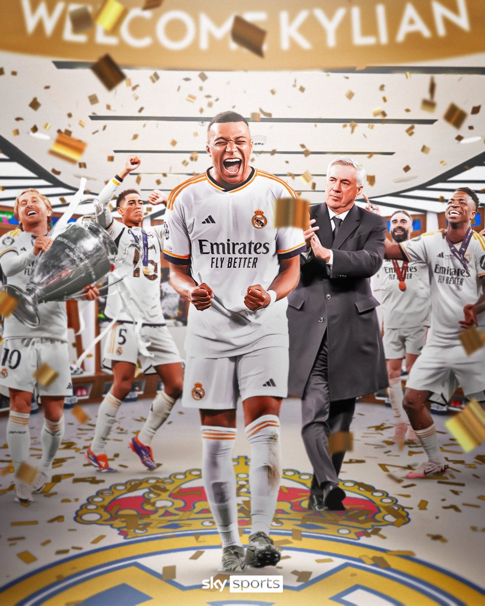 SkyFootball's tweet photo. Time for Kylian to join the party... 😎🏆 https://t.co/XAmH7XaIhK