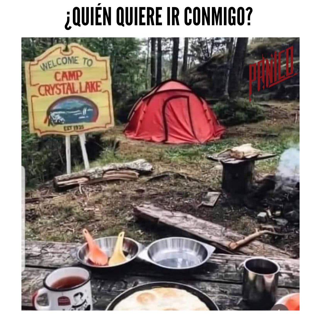 Sobrinos, vámonos de campamento, ¿o les da miedo?💀🙀🤣 #Panico #Terror  #Horror #Suspenso #Humor #Sarcasmo #Meme #MemeDeTerror, image size:1080x1080