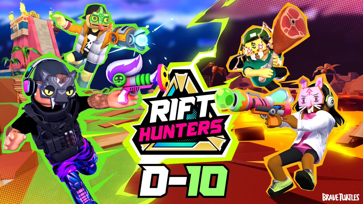 braveturtlesinc's tweet photo. ๐ Just 10 days until Rift Hunters drops! ๐
๐ Launch Date: June 13th, 10 AM (PDT)
๐ฌ Join our Community: https://t.co/gJjwXDAhSM
#RiftHunters #BraveTurtles #Roblox #RobloxGame #RobloxDev #Countdown #CountdownBegins #SeeYouSoon #SeeYouThere #Launch #LaunchDay #BigDay https://t.co/V4TGal3w4S