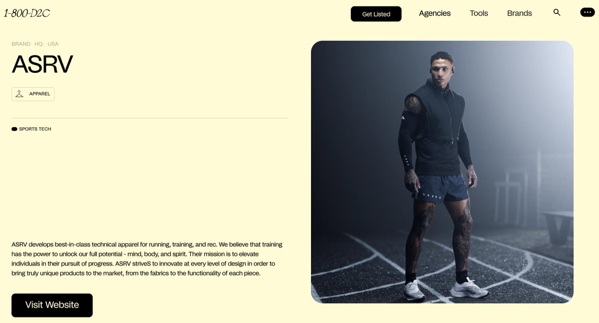 ASRV (@ASRVSportsWear) - best-in-class technical apparel for running, training, and recreation.

ASRV Tech Stack Highlights:

📊 @42Technologies - Reporting and Analytics
⁉️ <a href="/FairingData/">Fairing</a> - Post Purchase Surveys
🔎 <a href="/BlackCrowAI/">Black Crow AI</a> - Predictive Offer
🕵️‍♀️ <a href="/Amplitude_HQ/">Amplitude</a> - Site Analytics