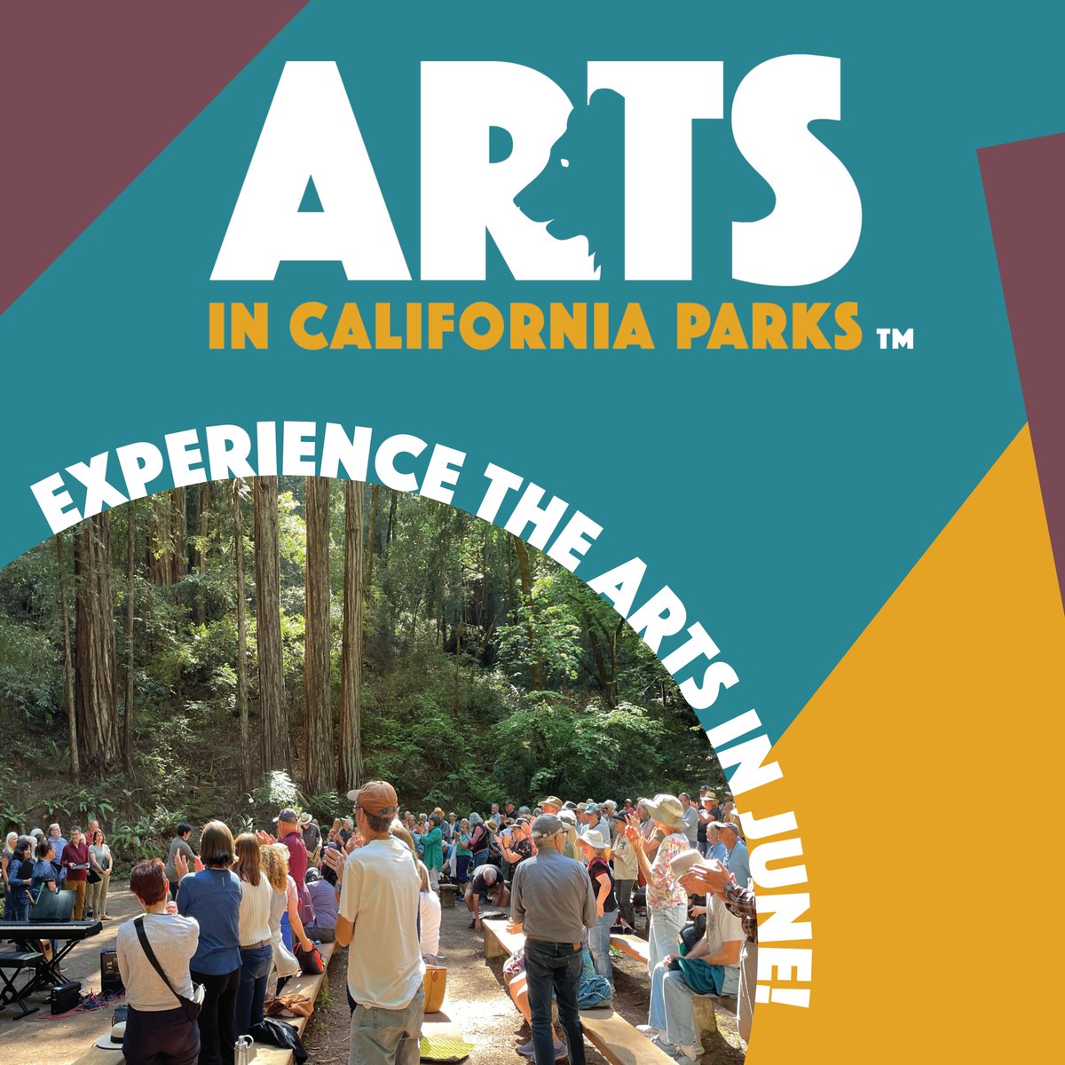 CAStateParks's tweet photo. Need more arts, creativity, and connection this summer? Dive into Arts in California Parks! Enjoy jazz, poetry, and art for all!
Visit https://t.co/NSynqeKVI9 to learn more!
#CAstateparks #ArtsInParks #communityart https://t.co/2nk8X1RxeR