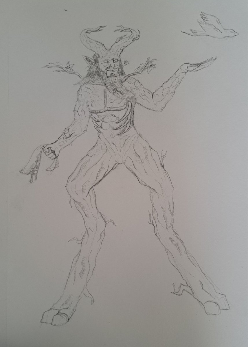Nathanritchiea1's tweet photo. #leshy #creature #creaturedesign  #pencil #pencildrawing https://t.co/fVzSbnDTzI