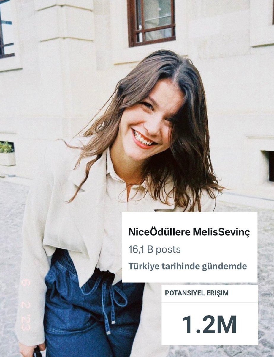 TT etkinliğimiz burada sona ermiştir, destek veren herkese çok teşekkür ederiz 💫

NiceÖdüllere MelisSevinç

#MelisSevinç