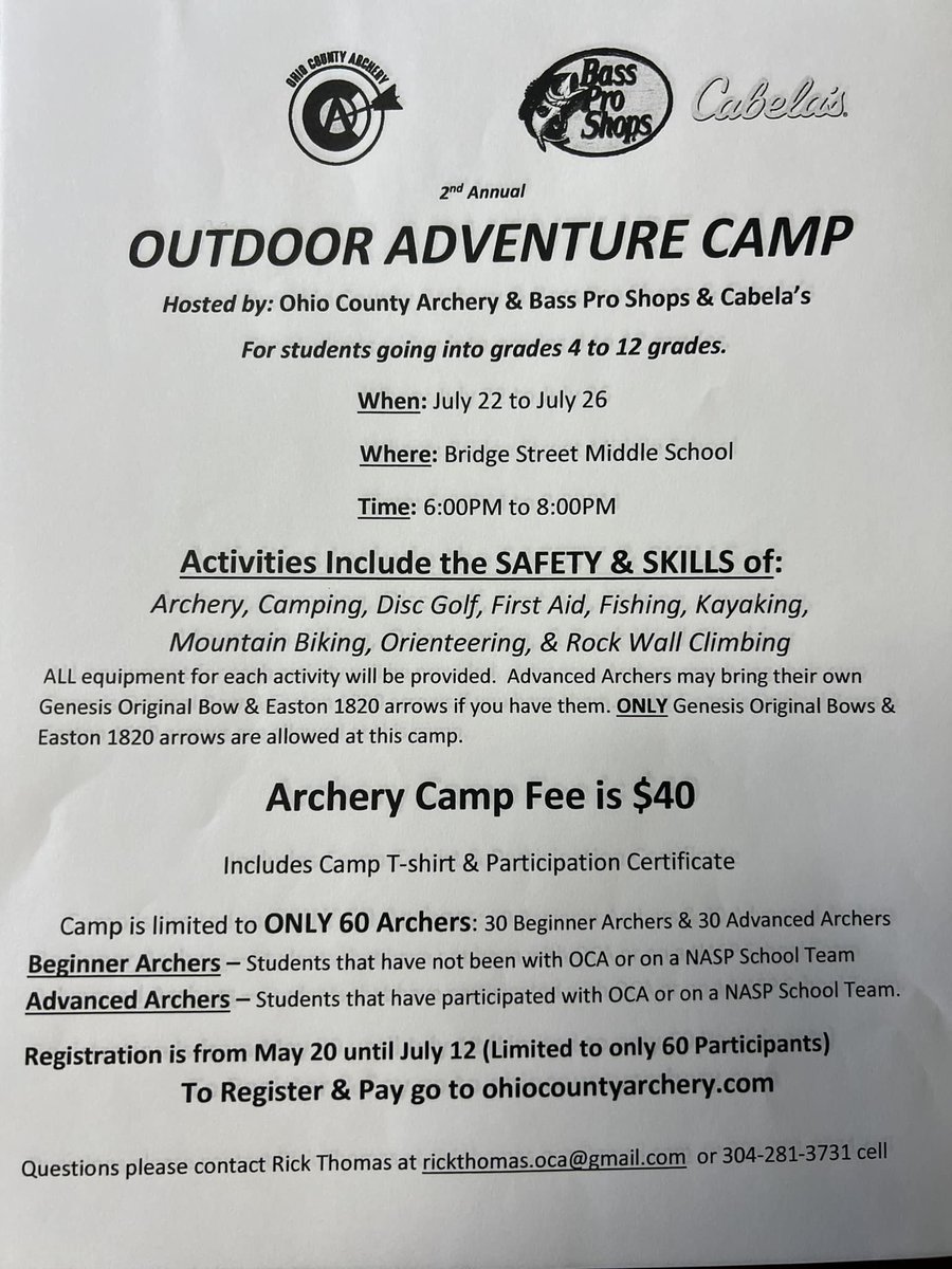Network_BHFRN's tweet photo. Outdoor Adventure Camp! https://t.co/ihzgRGAcm0